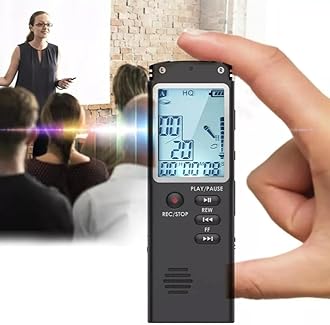 FiTspi Ghost Hunting EVP recorder, 8GB Paranormal Equipment Spirit Digital Voice Box, Digital Voice Recorder, Mini Spy Professional Dictaphone Audio Recording With WAV,MP3 Player