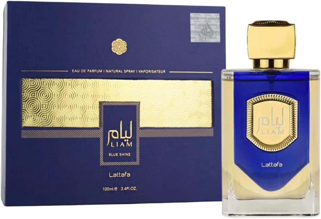 Liam Blue Shine Eau De Parfum Men 100ML (3.40 OZ) – Arabian Perfume For Men With Long Lasting Perfume, Captivating Blend Of Notes For Elegance And Confidence