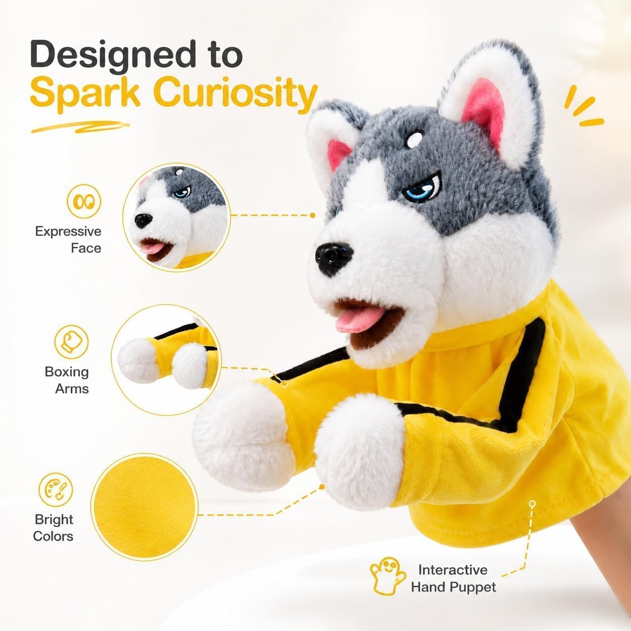 Pupazzo interattivo "Punching Puppet", divertente peluche (2PCS)