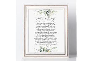 A Parents Thank You, Teacher Appreciation Gift