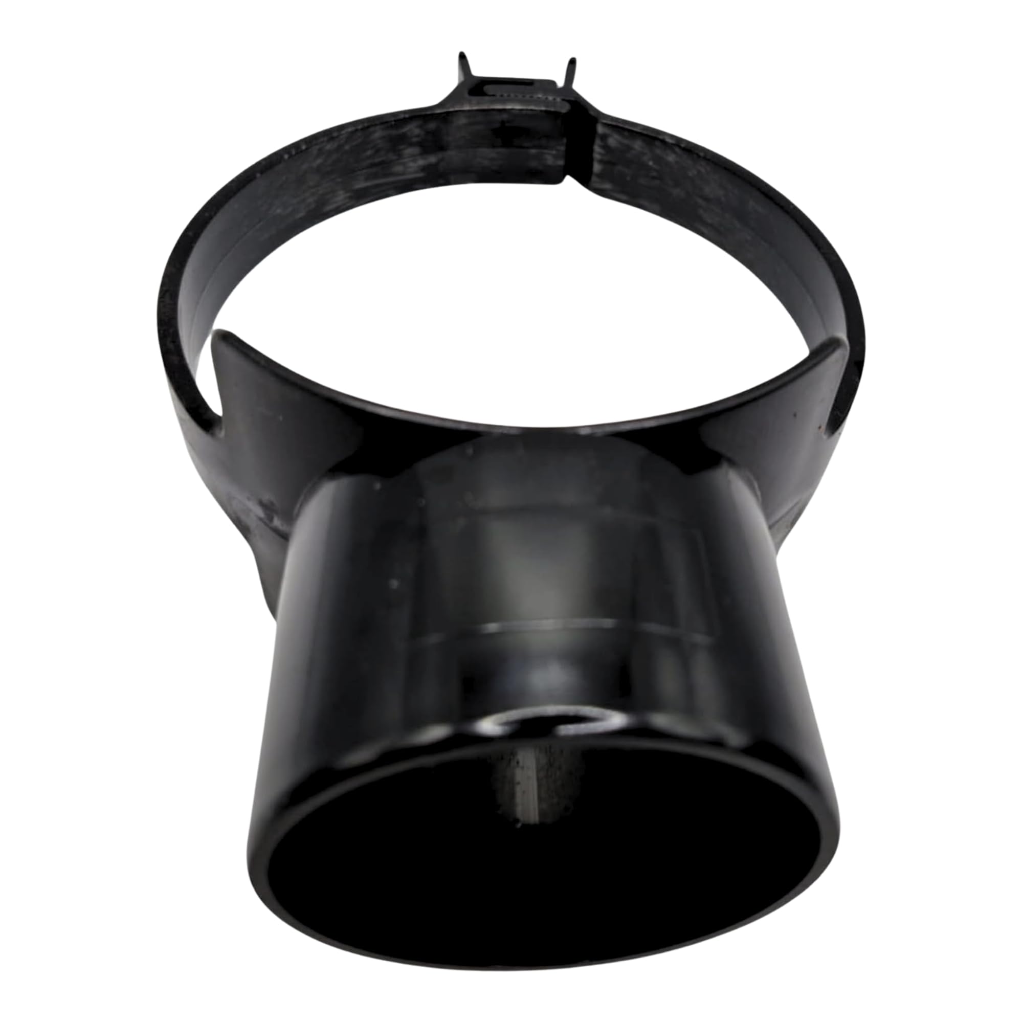 SHMOX 110mm Black Soil Pipe Universal Pushfit Strap, Ring Seal Rubber Inlet for 110mm Drainage Fittings