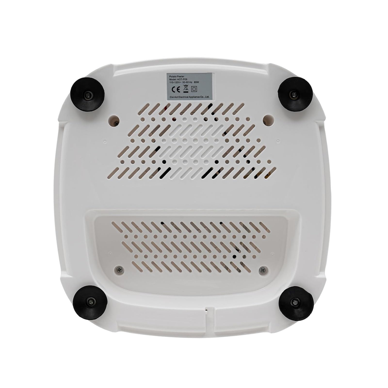 Pelador automático de patatas, pelador eléctrico de verduras, accionamiento de un solo botón de 85 W, giratorio con cable para pelar y deshidratar fácilmente
