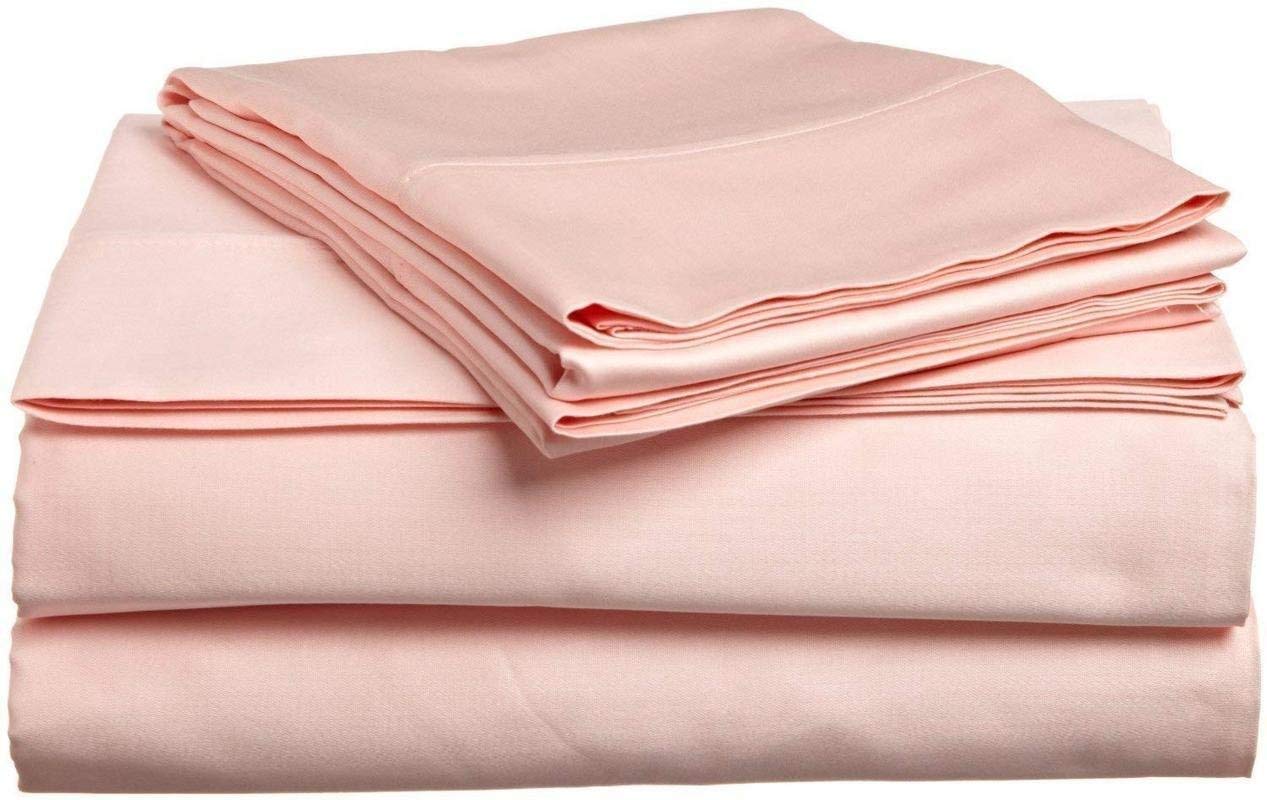 Rolux Linen Queen Sleeper Sofa Bed Sheet Set Peach