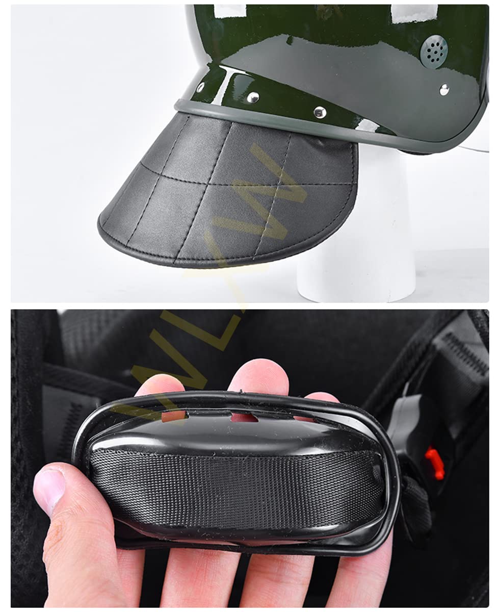 WLXW Casque Anti-Émeute Tactique, Casque De Cyclisme, avec Masque en Treillis Métallique À Visière Transparente, Cosplay De Combat De Paintball
