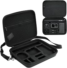 Zorbes for Osmo Action 3 Carrying Case for DJI OSMO Action 3/Action 4/5Pro/6 Camera, Hard Shell Bag Storage Bag with Shoulder Strap Travel Case for DJI OSMO Action 3/4/5pro Camera, Not Included Camera