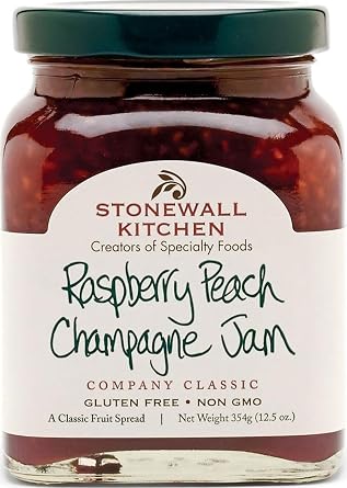 Stonewall Kitchen Raspberry Peach Champagne Jam, 12.5 Ounces
