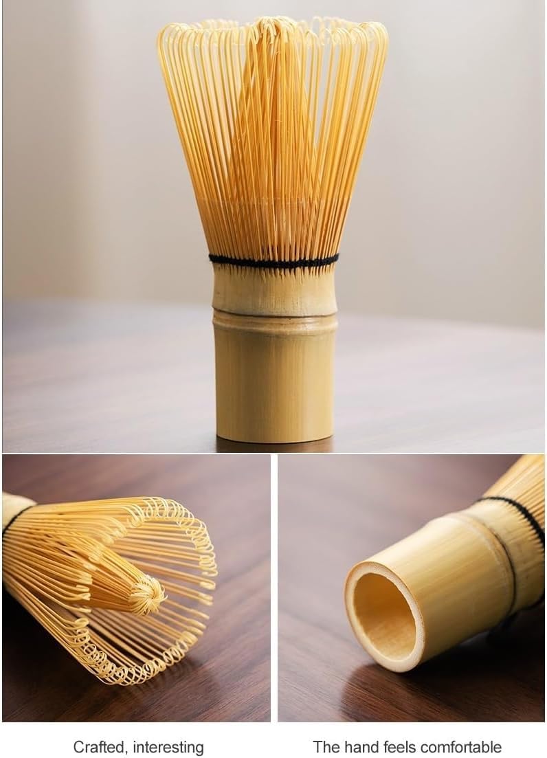 Japoński Zestaw Do Herbaty Matcha 7 Sztuk Ceramiczna Miska Matcha, Ceramiczny Uchwyt Na Trzepaczkę, Trzepaczka Do Matcha, Miarka, Przesiewacz, Pojemnik Na Matchę, Zestaw, White, 7pcs set
