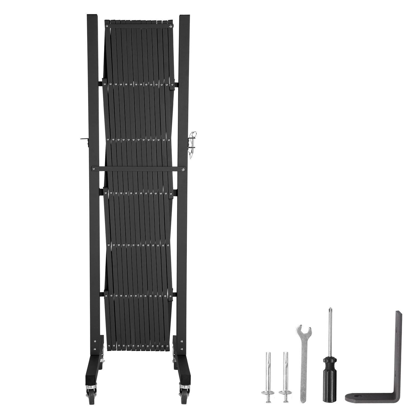 Barricada Metálica Industrial Extensible Universal con Ruedas