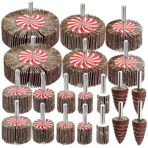 Ponceuses abrasives à lamelles Hedume pour ponçage du bois et métal, lot de 20 avec 10 tailles