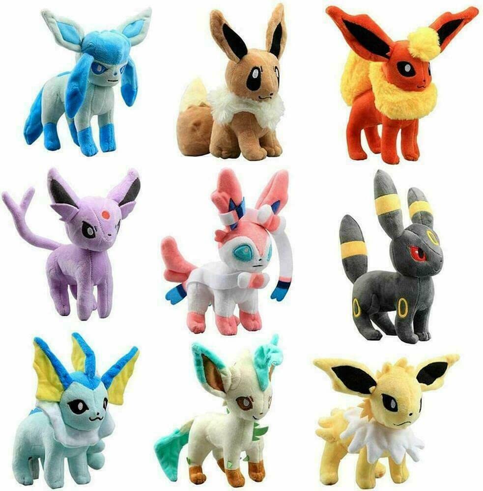 Buy Guovita Set Of 9 Evolution Of Eevee Plush Dolls Eeveelution 