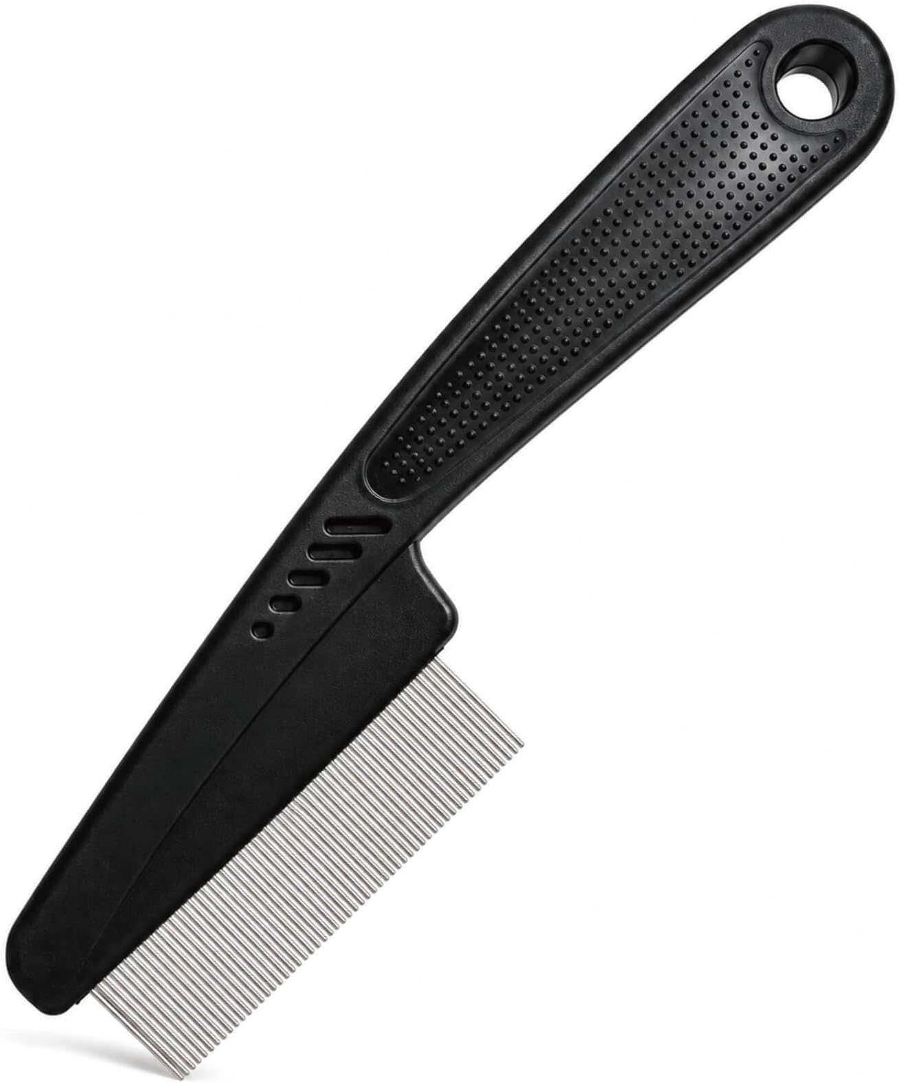 Yumflan 1.0mm Fine Tooth Stainless Steel Dandruff Comb