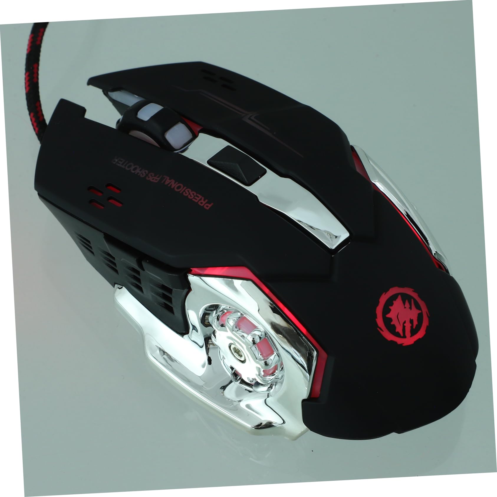 Gadpiparty 3pezzi Mouse Gaming Ergonomico Con Retroilluminazione Led Design Semplice e Comfort Dpi Compatibile Con Laptop e Desktop Materiale Resistente