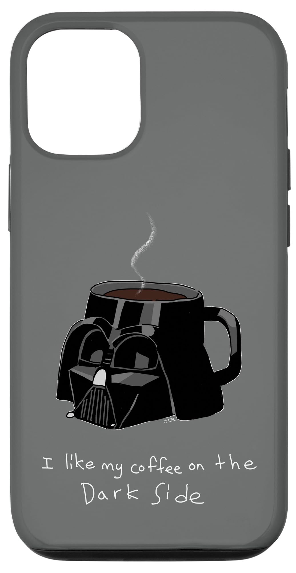 Coque iPhone 12 Star Wars Dark Vador idéale pause café - 4