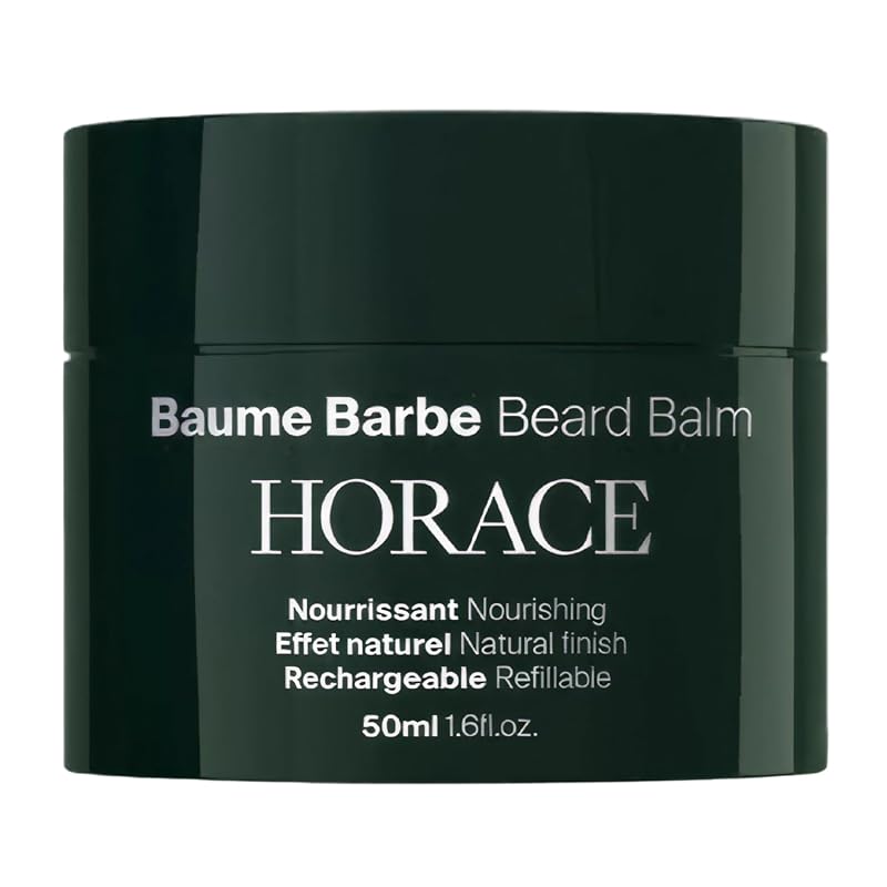 Bálsamo para Barba HORACE com Pote Recarregável, 50 mL