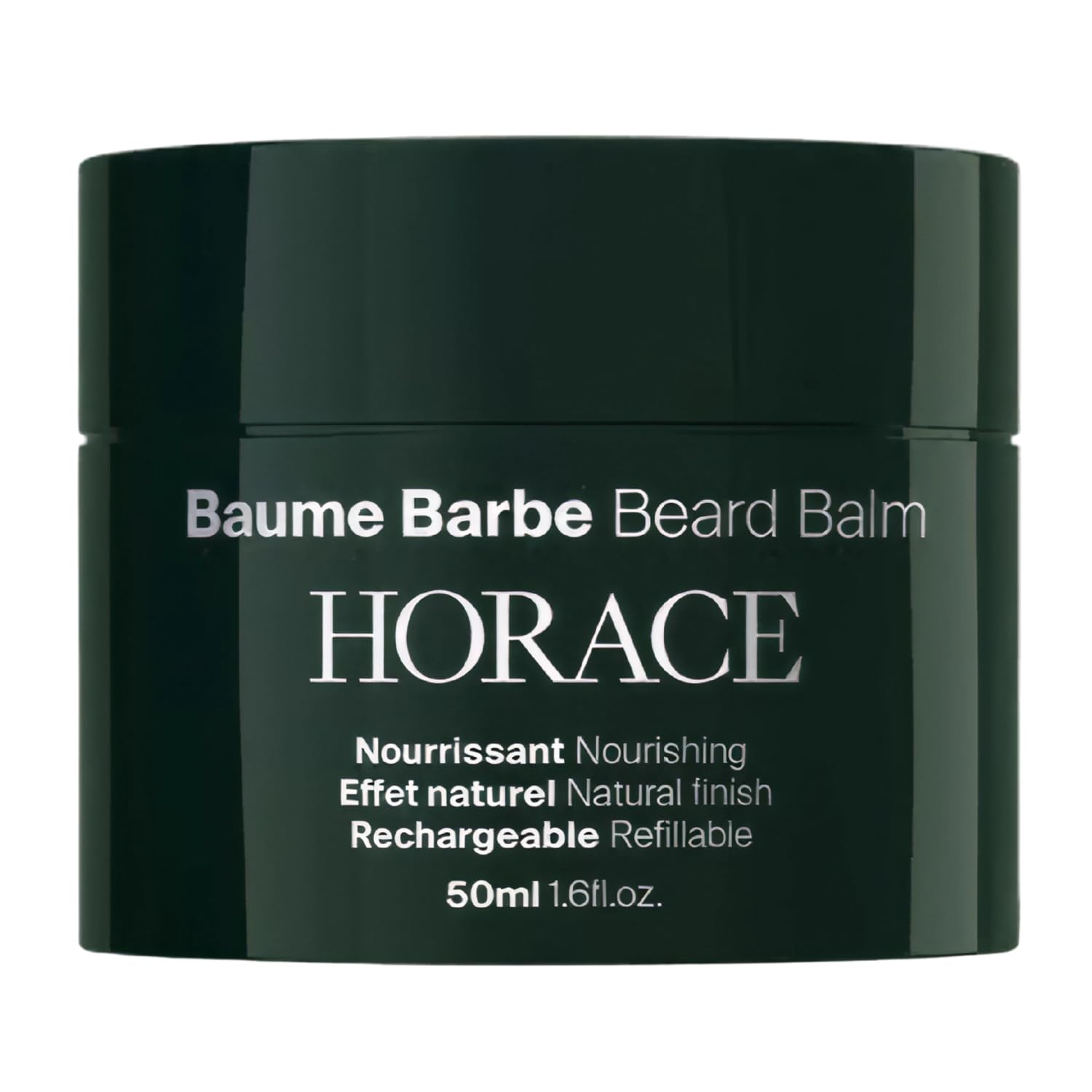 HORACE Beard Balm - Refillable Balm Jar - Vegan, 1.69 fl. oz
