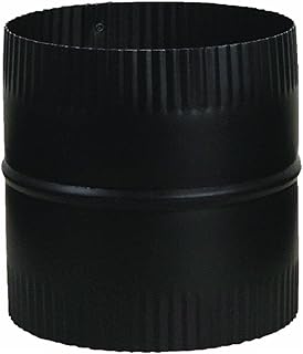 Imperial Manufacturing Group Bm0049 8 Black Matte Double End Crimped Stovepipe Connector Union