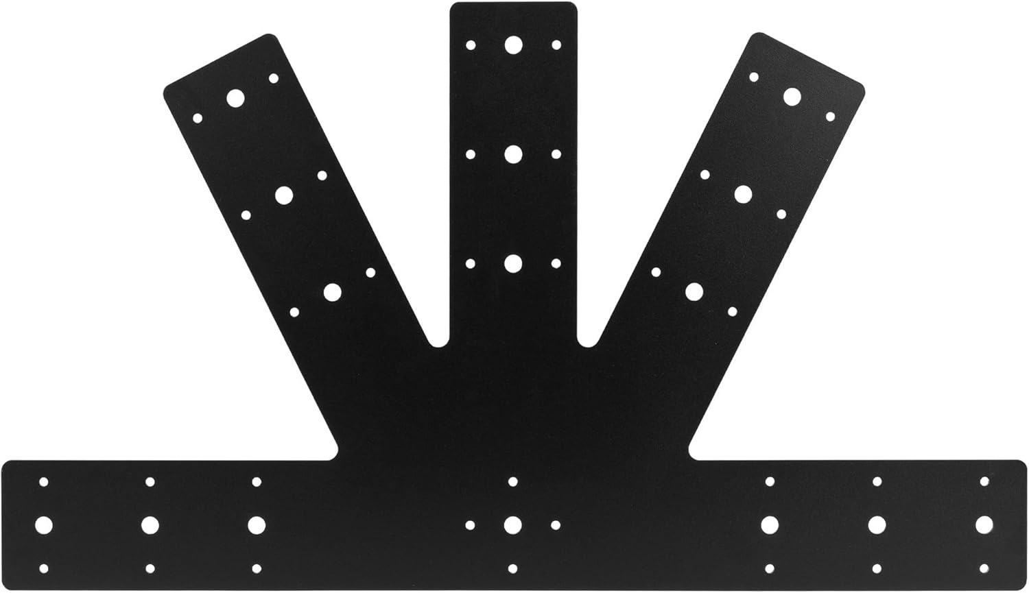 Sihnman 24.0"x13.5" Powder Coated 6:12 Pitch Gable Bracket (1 pc). Heavy Duty 3mm Structure Steel for Decorative Gable Plate, Cedar Gable Bracket, Steel Truss Base Fan for Truss Roof Plate, Pergola