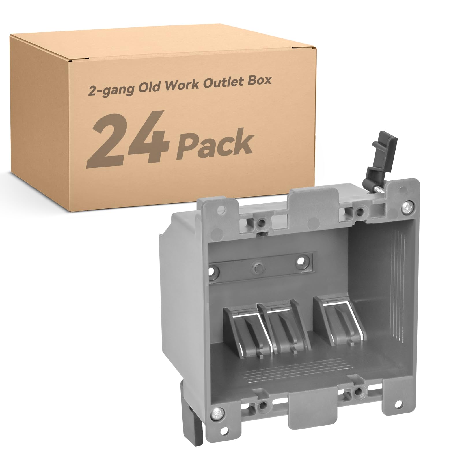 Togalonn Old Work Box 1 Gang, 14 CU. in. Drywall Electrical Box, PVC, UL Listed, 6 Pack — Amazon image 11