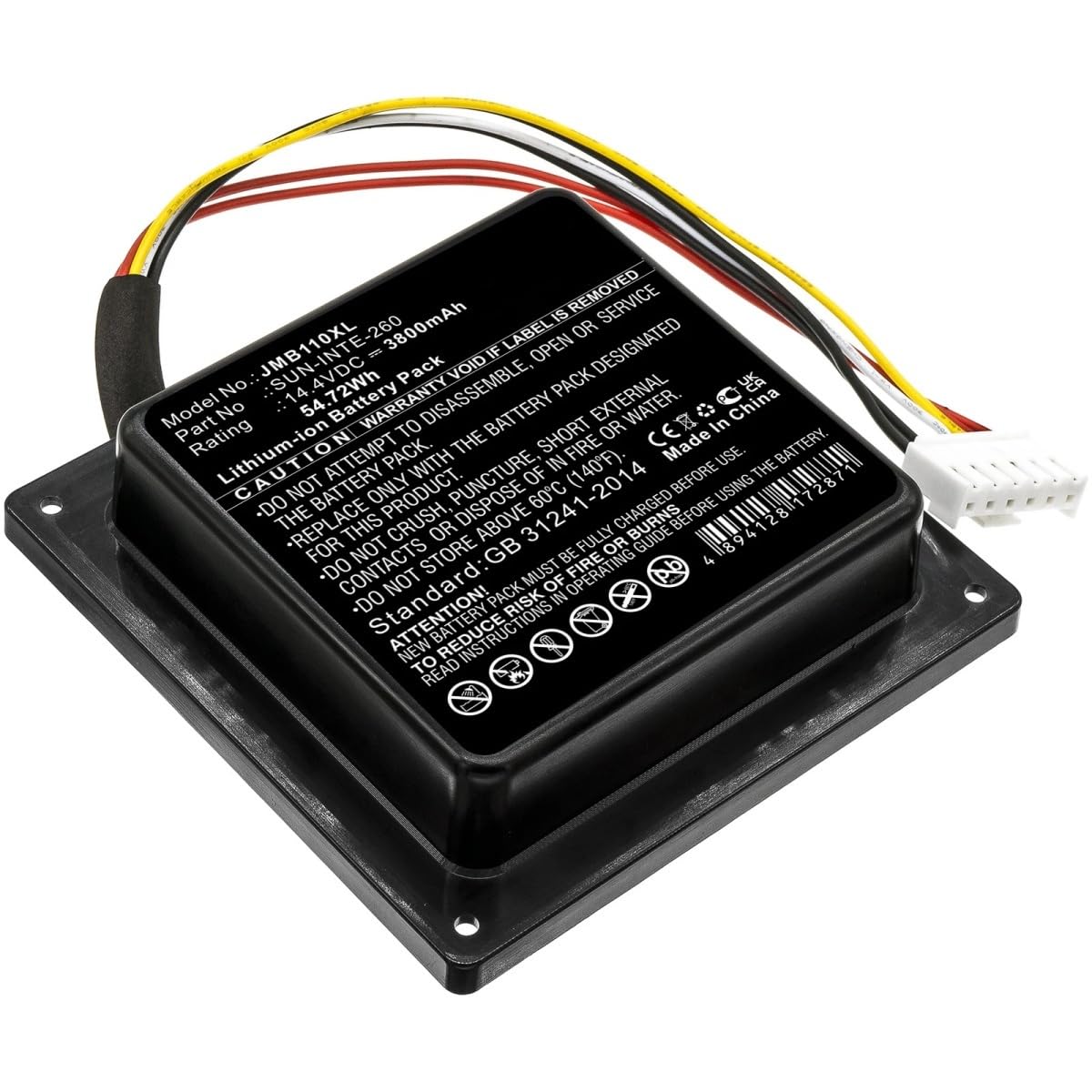 ZMLMAJJ 14.4V 3800mAh Speaker Battery SUN-INTE-260 - Compatible With JBL PartyBox 100