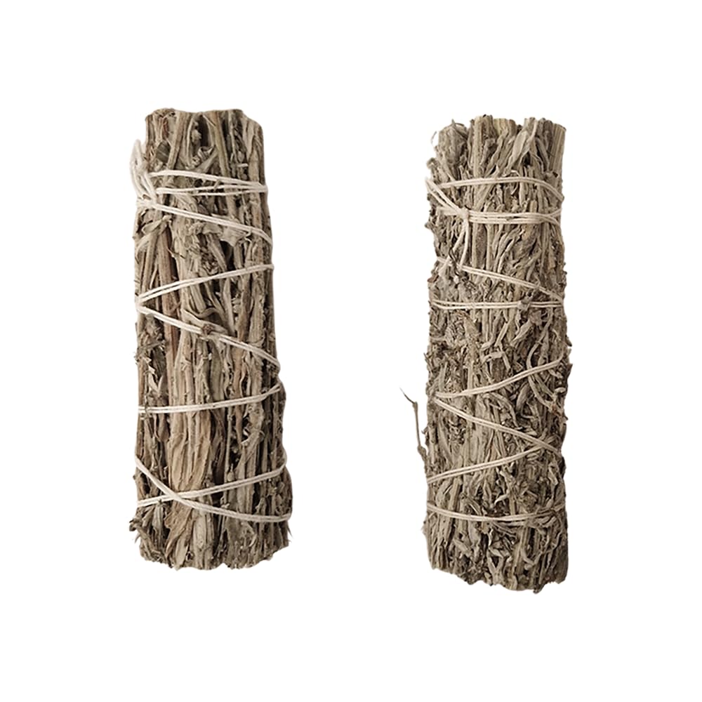VIE Smudge Stick, Mugwort 4", Pack of 2, Dark Grey