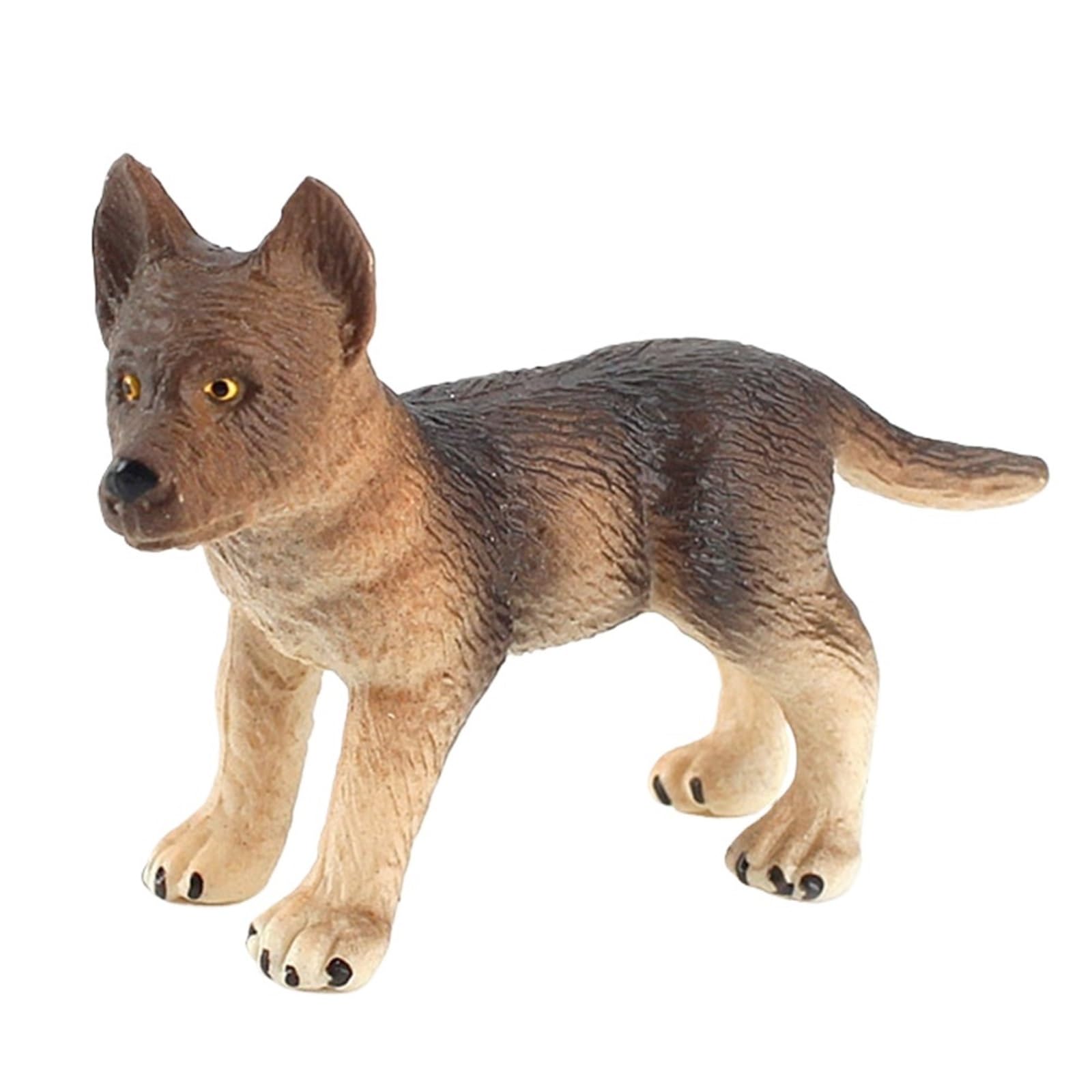 Dog Puppy Miniature Simulation Figurine Desktop Ornament Dollhouse Decor