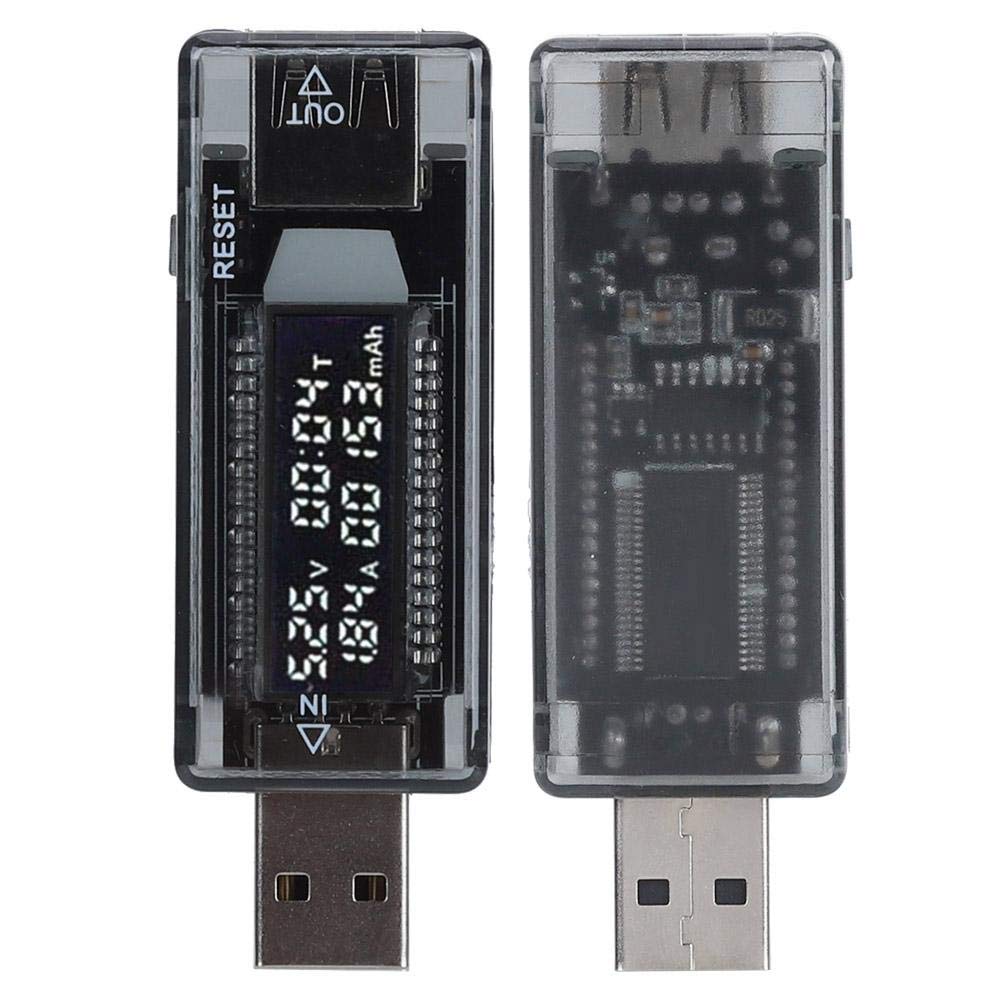 KWS-V21 tester mocy USB, 3,3 A 3,5-20 V tester USB woltomierz amperomierz moc/pojemność/mobilne narzędzie testowe do ładowarek ściennych