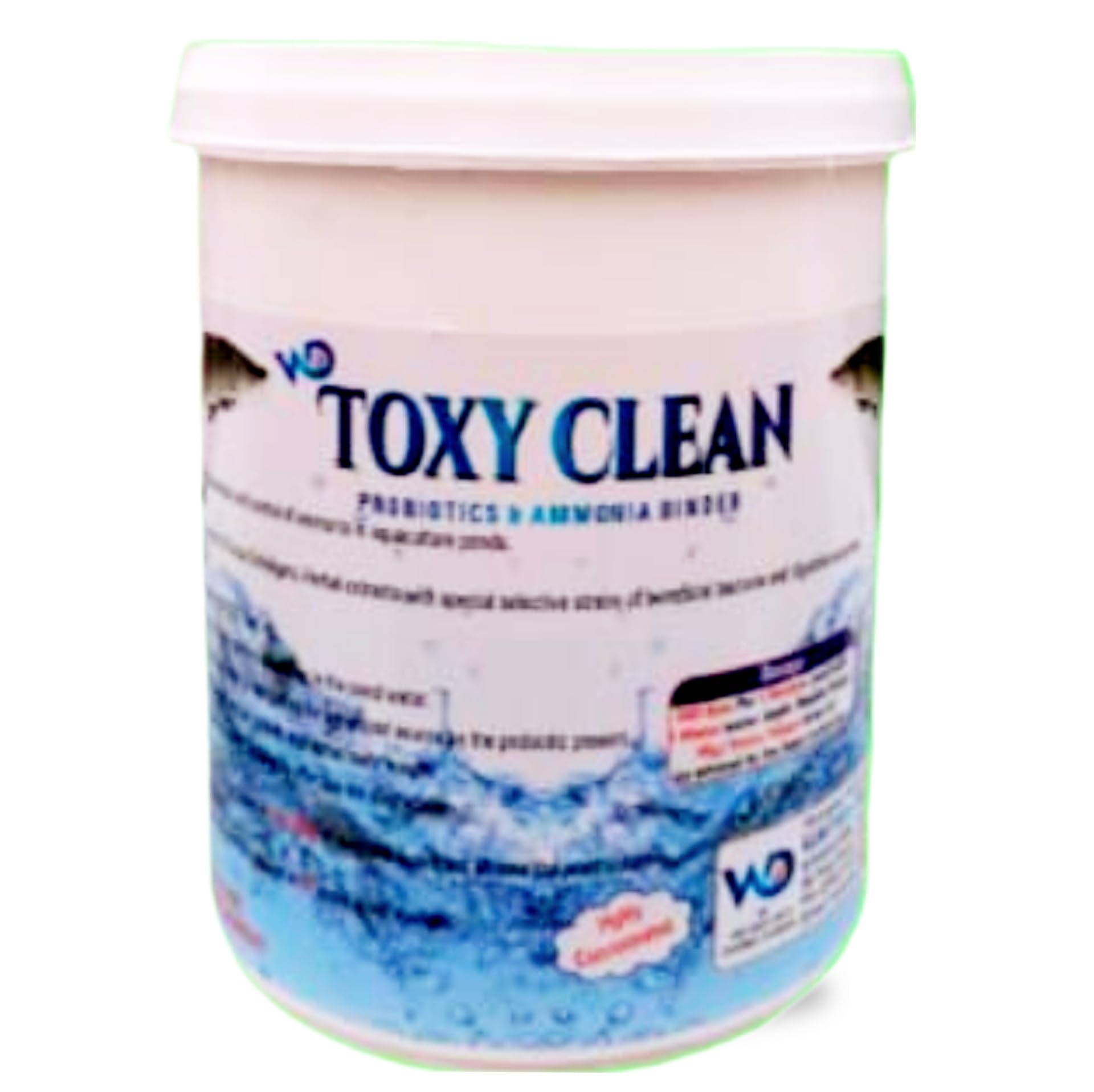 Toxy Clean – Ammonia Nitrate Nitrite Remover & Binder for Fish & Shrimp Farming | Rich Probiotics with Yucca Extract | Improves Water Quality, Reduces Toxic Gases, Healthy Pond Growth Booster