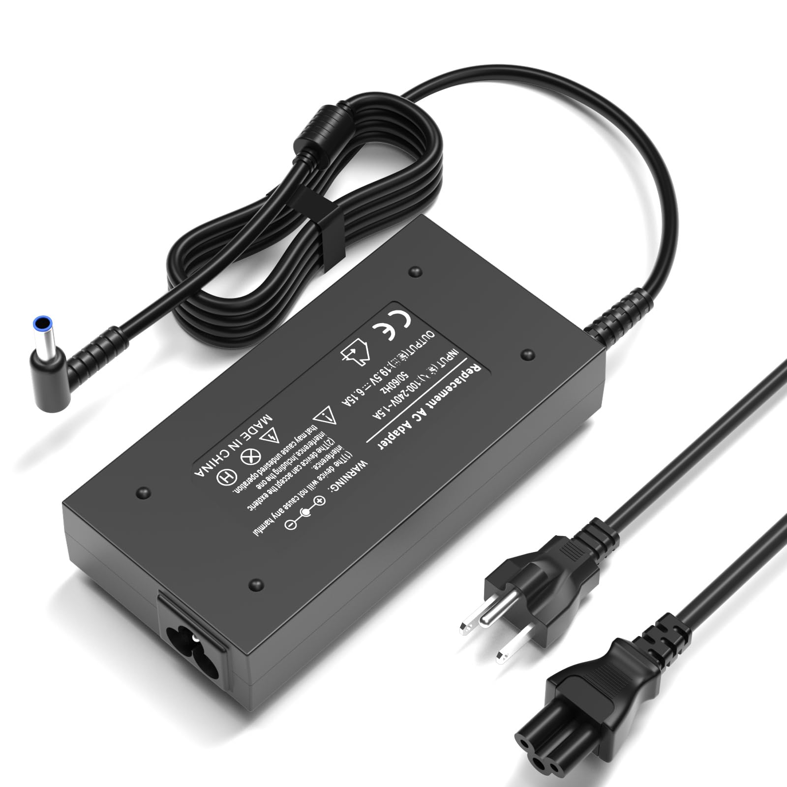 120W Charger Compatible for USB-C Dock G5 Power Cord L41856-001 for HP Dock G5 5TW10UT 5TW10AA 5TW10AA#ABB 5TW10UT#ABA USB-C/A Universal Dock G2 5TW13AA HP Docking Station 19.5V 6.15A AC