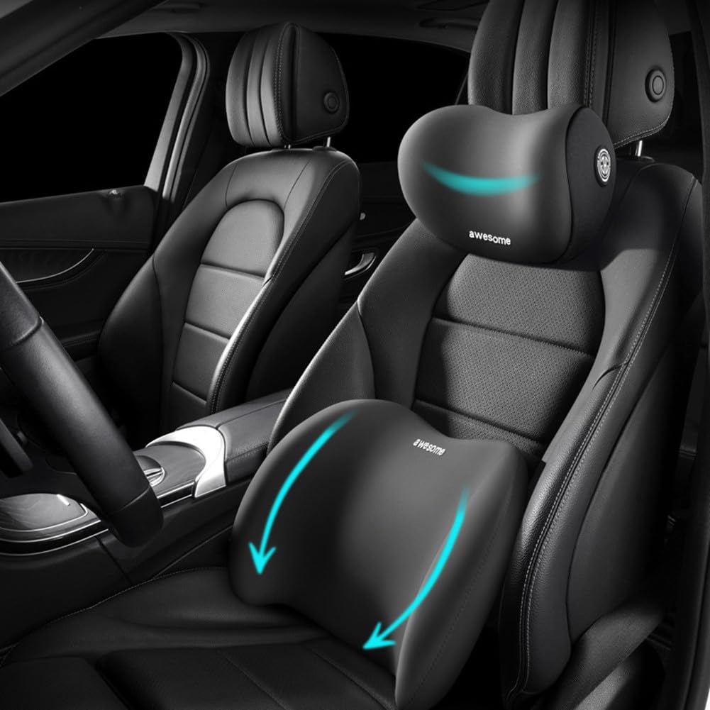 Amazon.com: Sothuba Car Lumbar Support Pillow and Car Neck Pillow