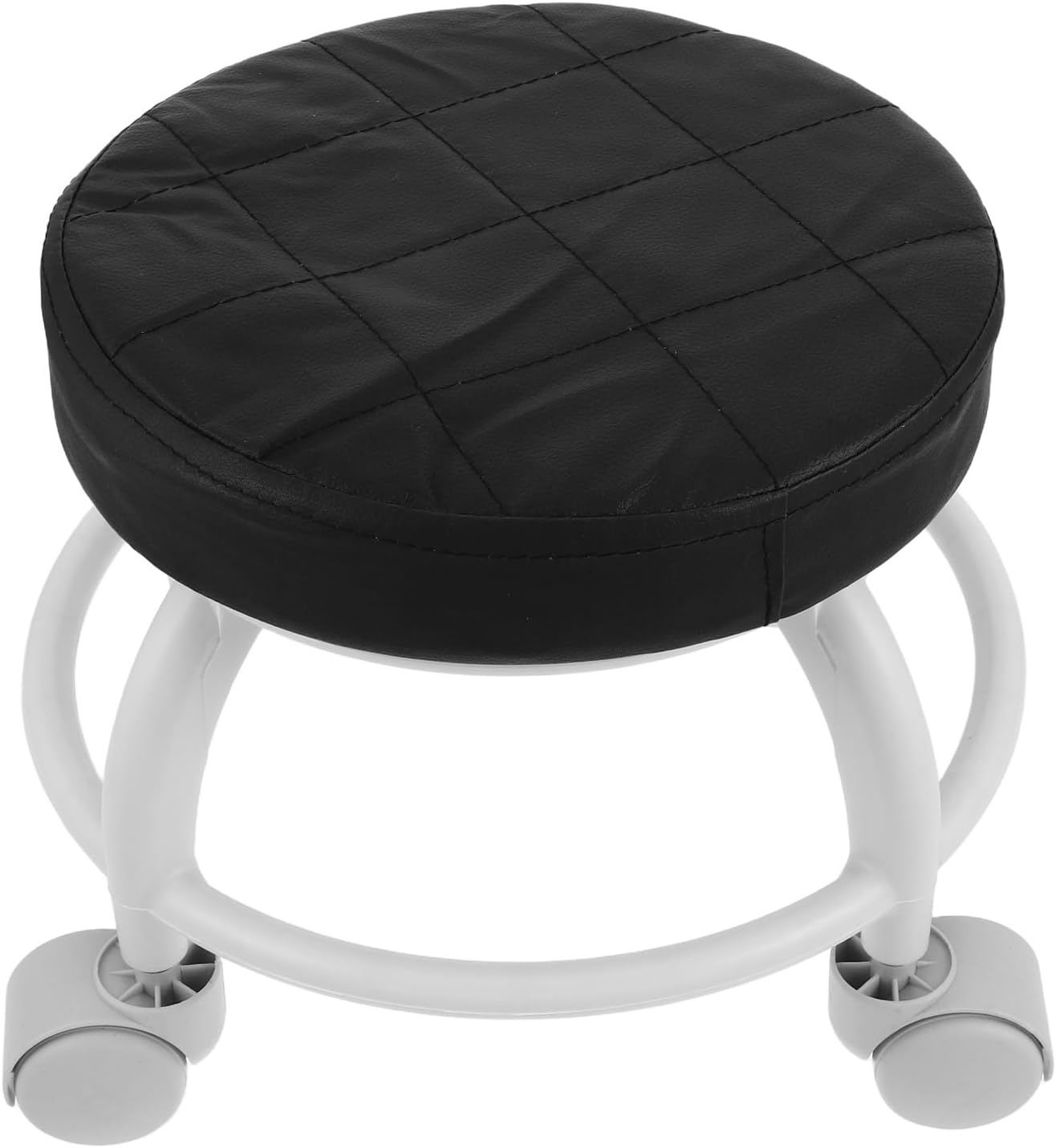 Swivel Rolling Stool with Wheels Small Footrest Beauty Salon Pedicure Chair Portable Workstation for Spa and Salon Use Random Color