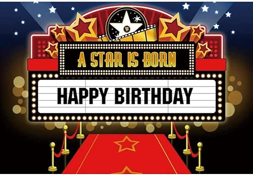 Miniatura 4 de OERJU Telón de fondo de fotografía de película de 5 x 3 pies, alfombra roja brillante, premios, ceremonia nocturna, fondo de cabina de fotos,