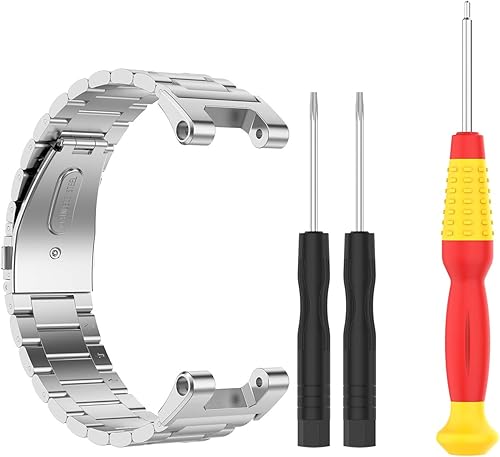 Miniatura 5 de E ECSEM Correa de repuesto para reloj Amazfit T-Rex Pro, correa de repuesto de metal inoxidable sólido compatible con Amazfit T-Rex A1918