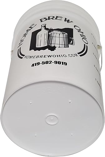 Miniatura 5 de Home Brew Ohio Cubo de fermentación de 6.5 galones con tapa con ojales y esclusa de aire de tres piezas