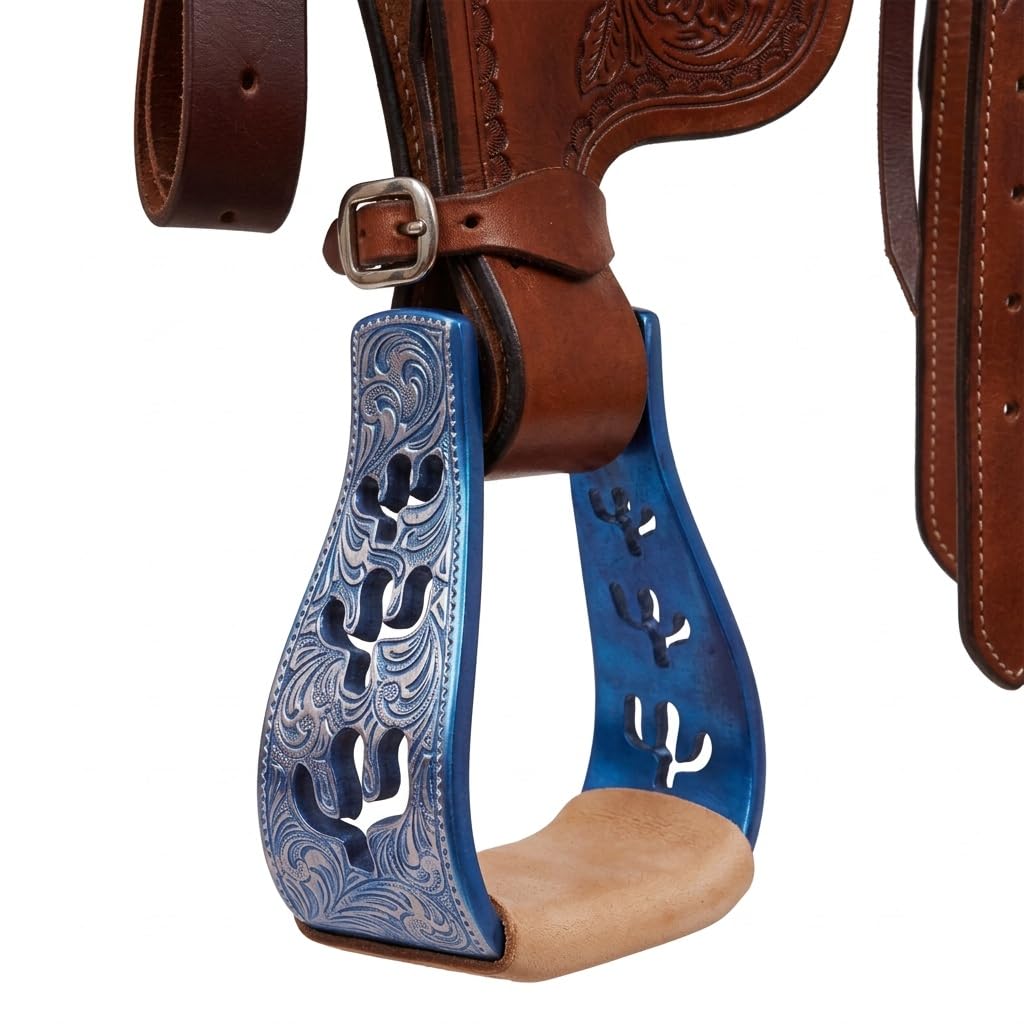 Horse Western 51243 - Staffe inclinate in alluminio con cactus inclinato, 12,7 cm