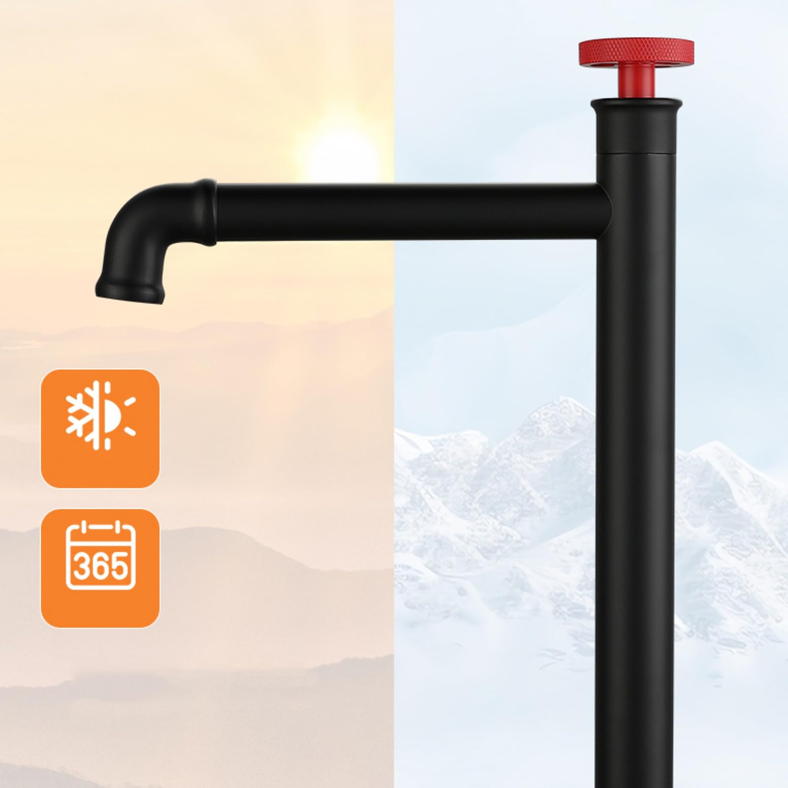 Robinet Extérieur En Laiton Robinet Exterieur Eau Froide Protection Solaire Antigel Adapté Aux Éviers Extérieurs,Chromé