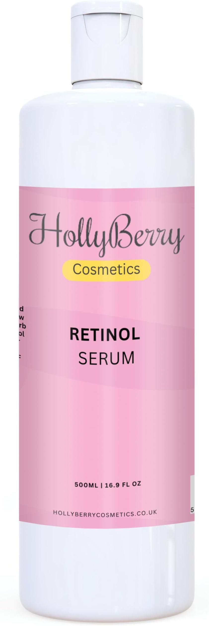 Retinol Serum - Vitamin A - 500ml extra Large - Advanced Anti-Aging Formula with Hyaluronic Acid By Hollyberry Cosmetics