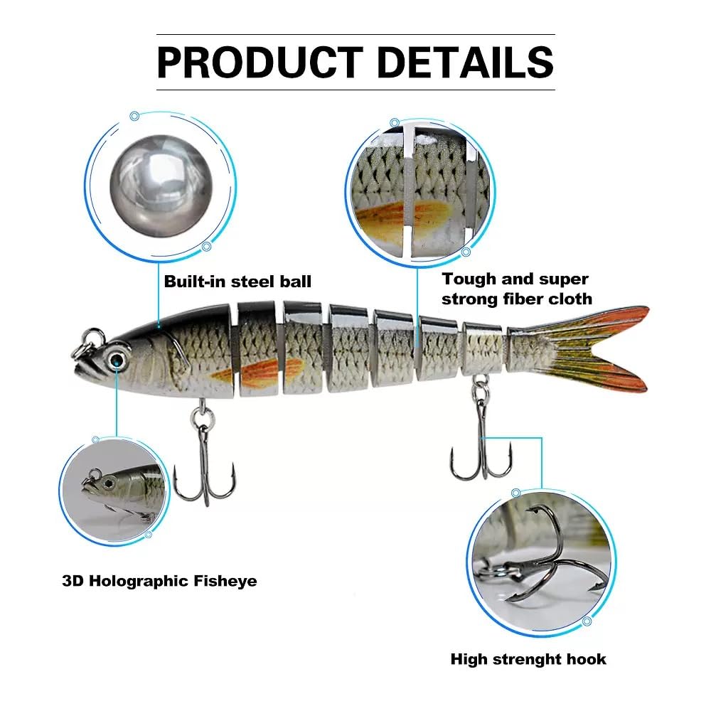 Caja grande de aparejos de pesca de 3 capas con aparejos incluidos, kit de 450 señuelos de pesca, contiene alicates, anzuelos, señuelos, pesos y accesorios, equipo de pesca de lubina de agua dulce