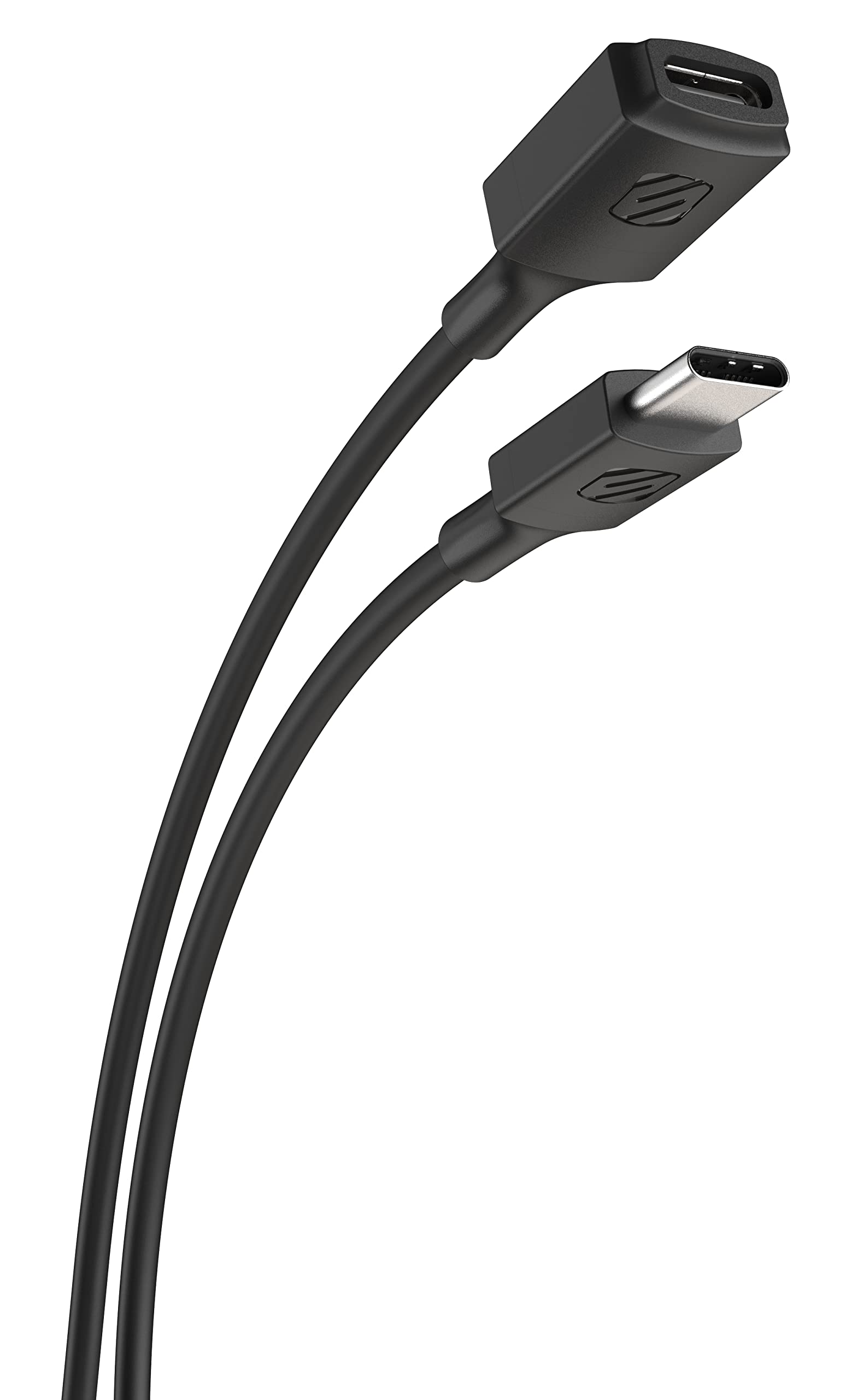 Scosche USBCEXT6-SP ExtendIt USB Type-C Female to USB Type-C Male Extension Cable 6-Foot, Black