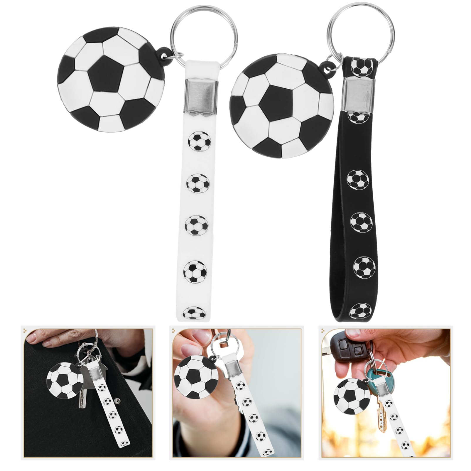 TOYANDONA Fußball Schlüsselanhänger Fußball Partygeschenke Jungen Sportball Schlüsselring Funky Soccer Schlüsselring Mädchen Echter Cartoon Geburtstag Blauer Fußball