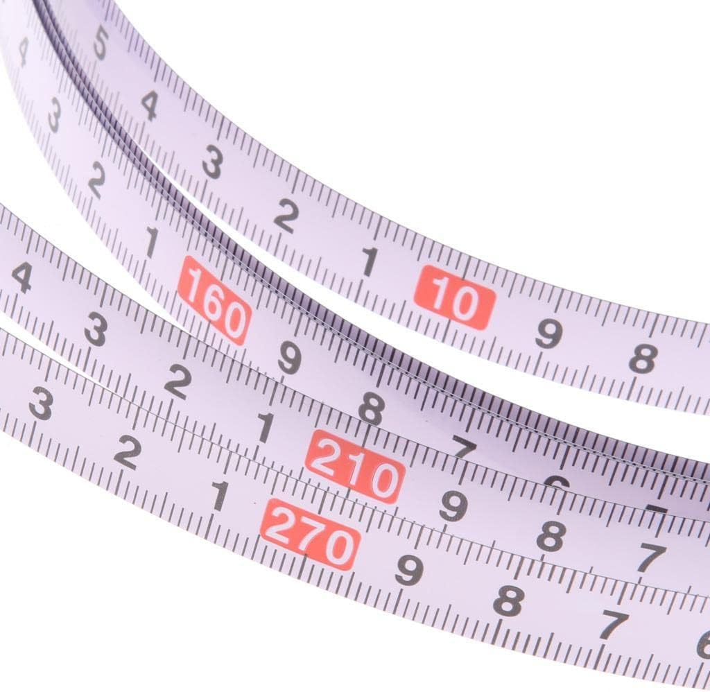 CALANDIS Miter Saw Track Tape Measure Adhesive Metric Ruler Right to Left(300CM-0)