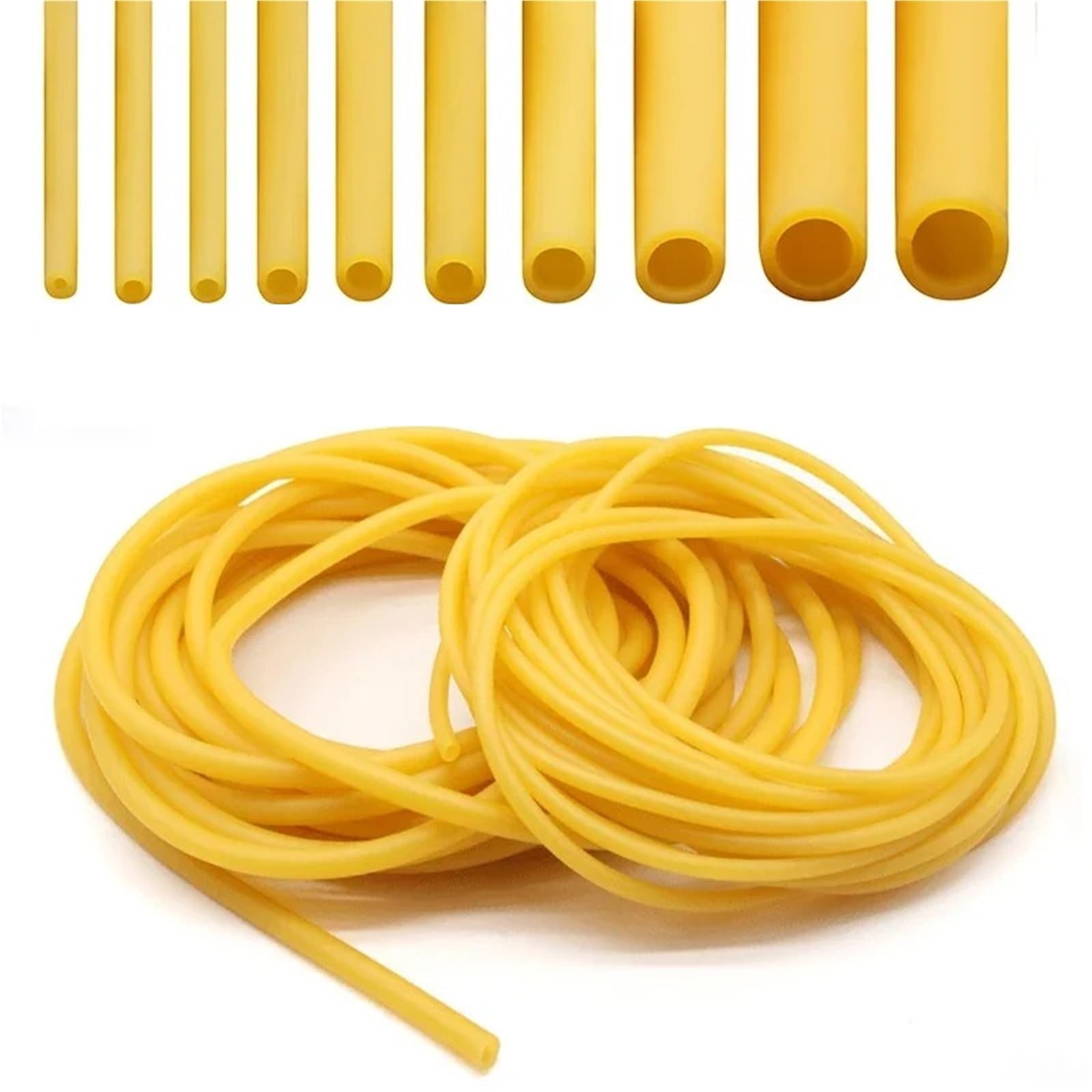 Manguera De Caucho De Alta Elasticidad Con Tubo De Látex Natural(3 meters,ID 14mm x OD 18mm)