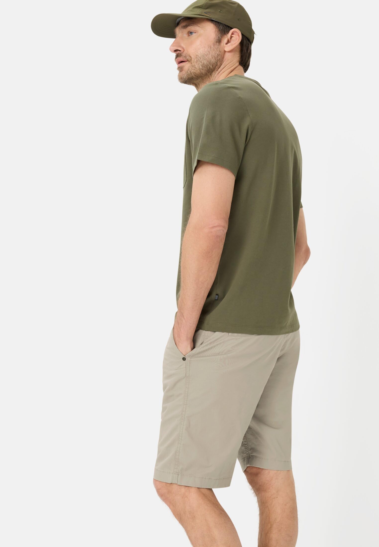 camel active Herren Bermuda Shorts | Bermuda Shorts aus Baumwolle mit Reißverschluss und praktischen Staumöglichkeiten für Freizeit und Alltag