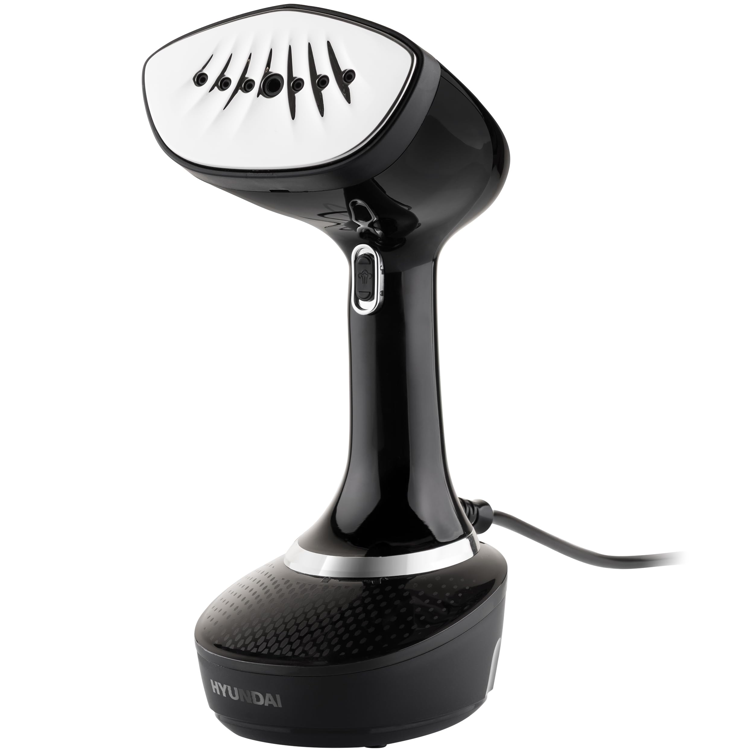 Hyundai Dampfbürste GS529 I 1500W I Dampfglätter mit 400ml Tank I 25 g/min Dampfleistung I Handheld Steamer für Kleidung & Textilien I Reise-Dampfglätter I entfernt Falten und Gerüche I schwarz/silber