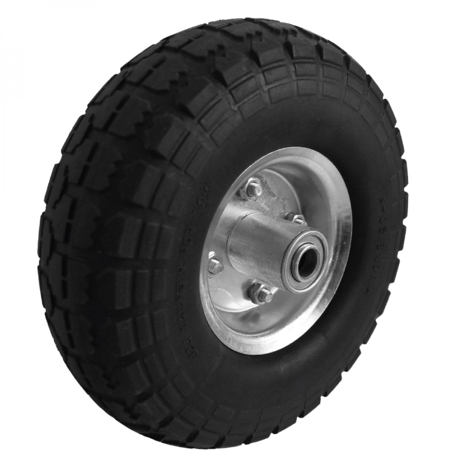Linxor - Lot de 2 Roues increvables pour Chariot 25 x 8 cm - Axe 16 mm