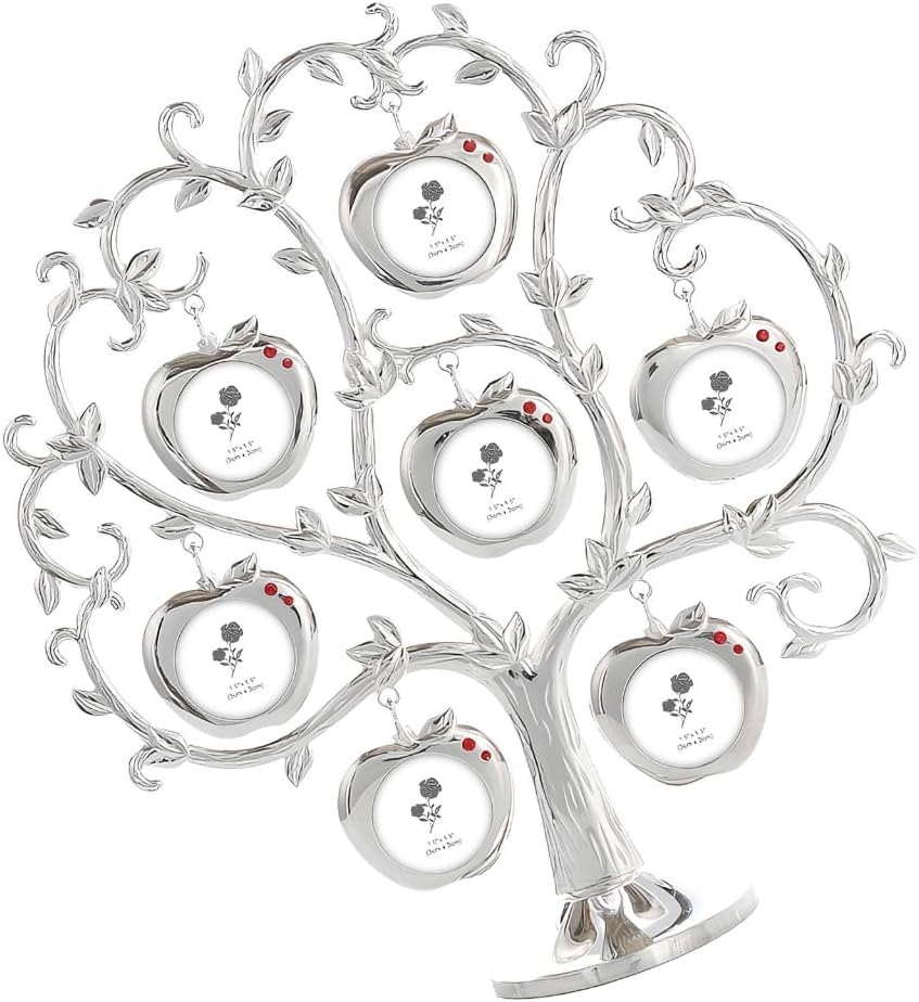 Family Tree Picture Frame Stand with 7 Hanging Photo Picture Frame Ornament