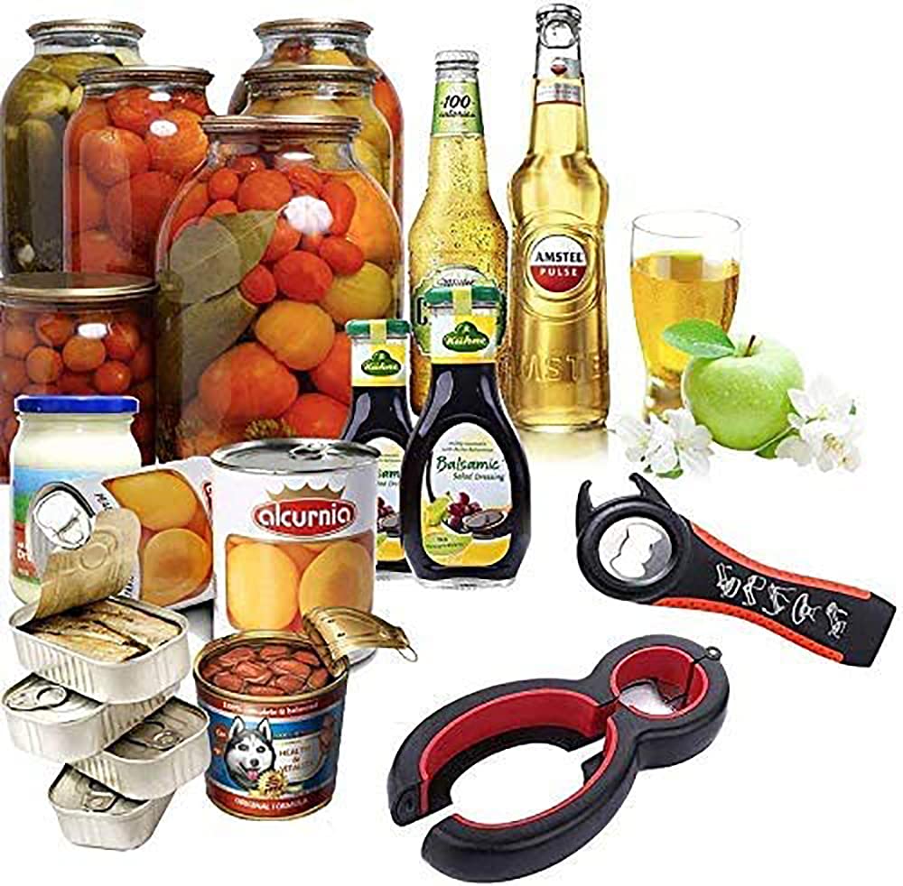 Ouvre-Bocal Et Bouteille Manuel - 2 Pièces - ABS Résistant - Pour Mains Fragiles Et Personnes Âgées