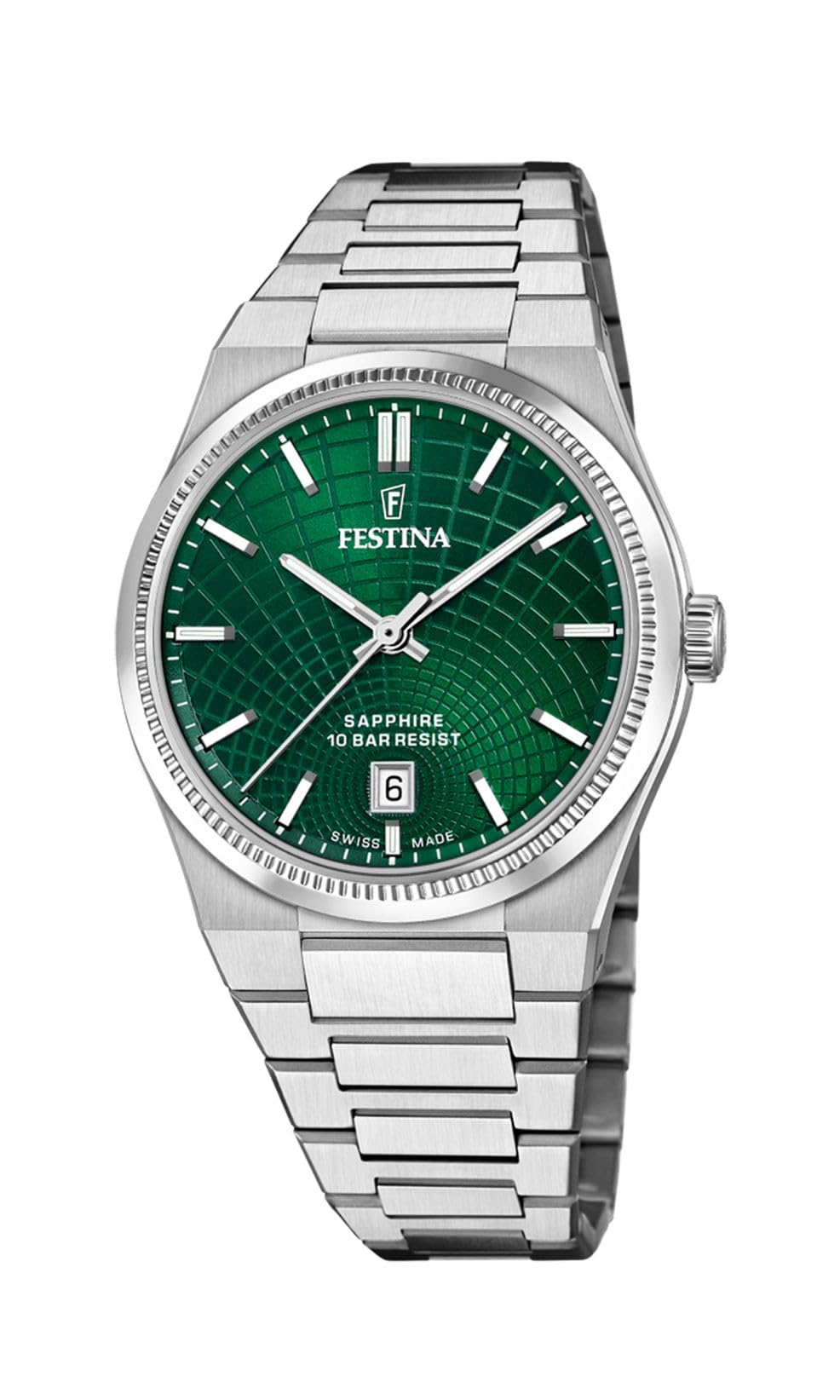 Festina F20051/5 Swiss Made RivÃ© Quartz (40mm) Green Dial Watch