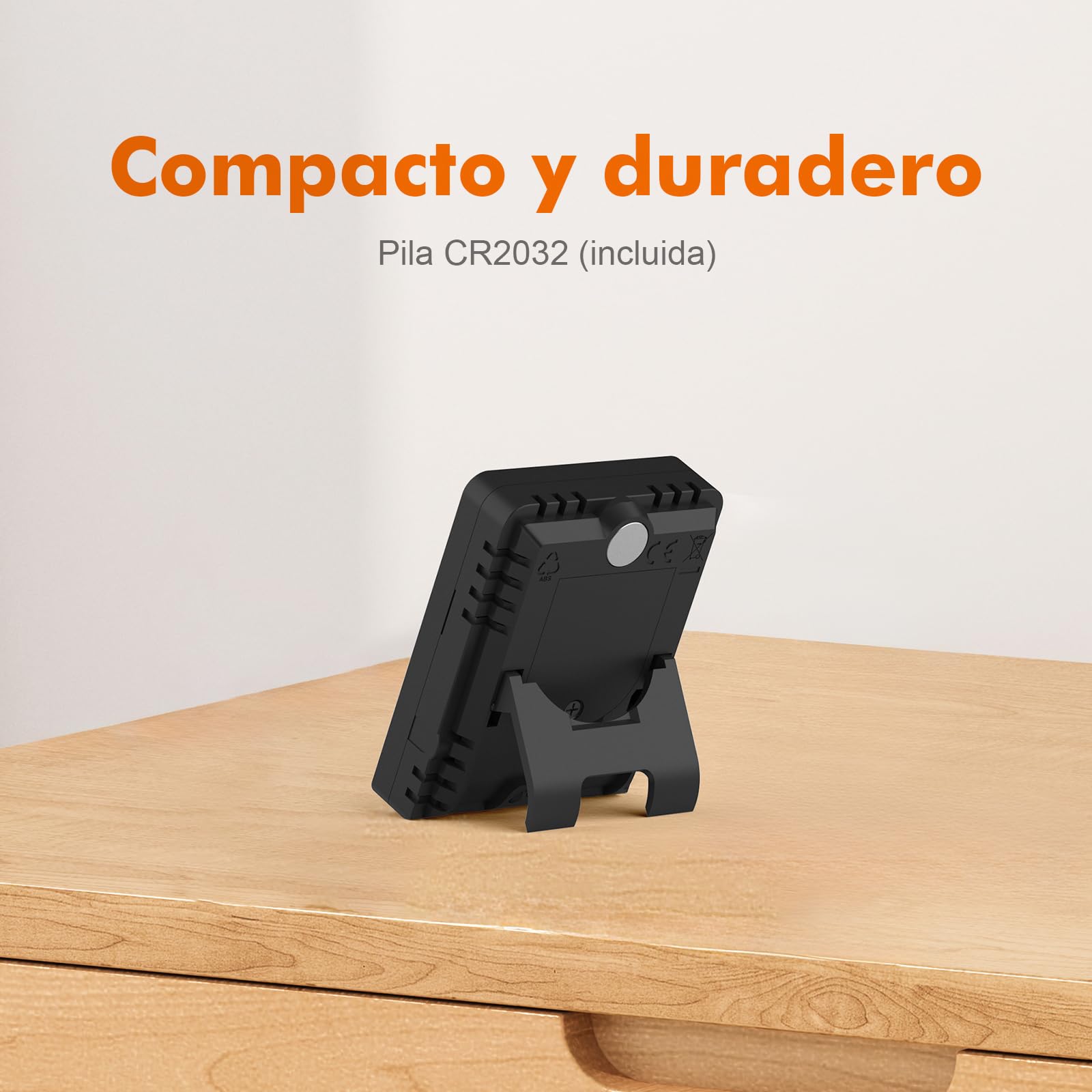GRIFEMA GA2902B, MINI Termómetro Digital Interior del Higrómetro, Pequeño Digital Medidor de Humedad, Adecuado para invernaderos, viveros, bodegas, termómetro para reptil, Negro — view 7
