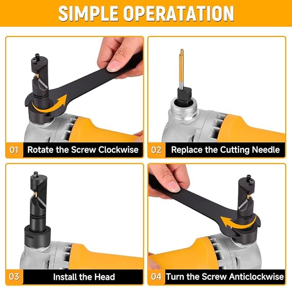 Hoteche Electric Sheet Metal Nibbler 16 Gauge Precision Metal Cutting Tool