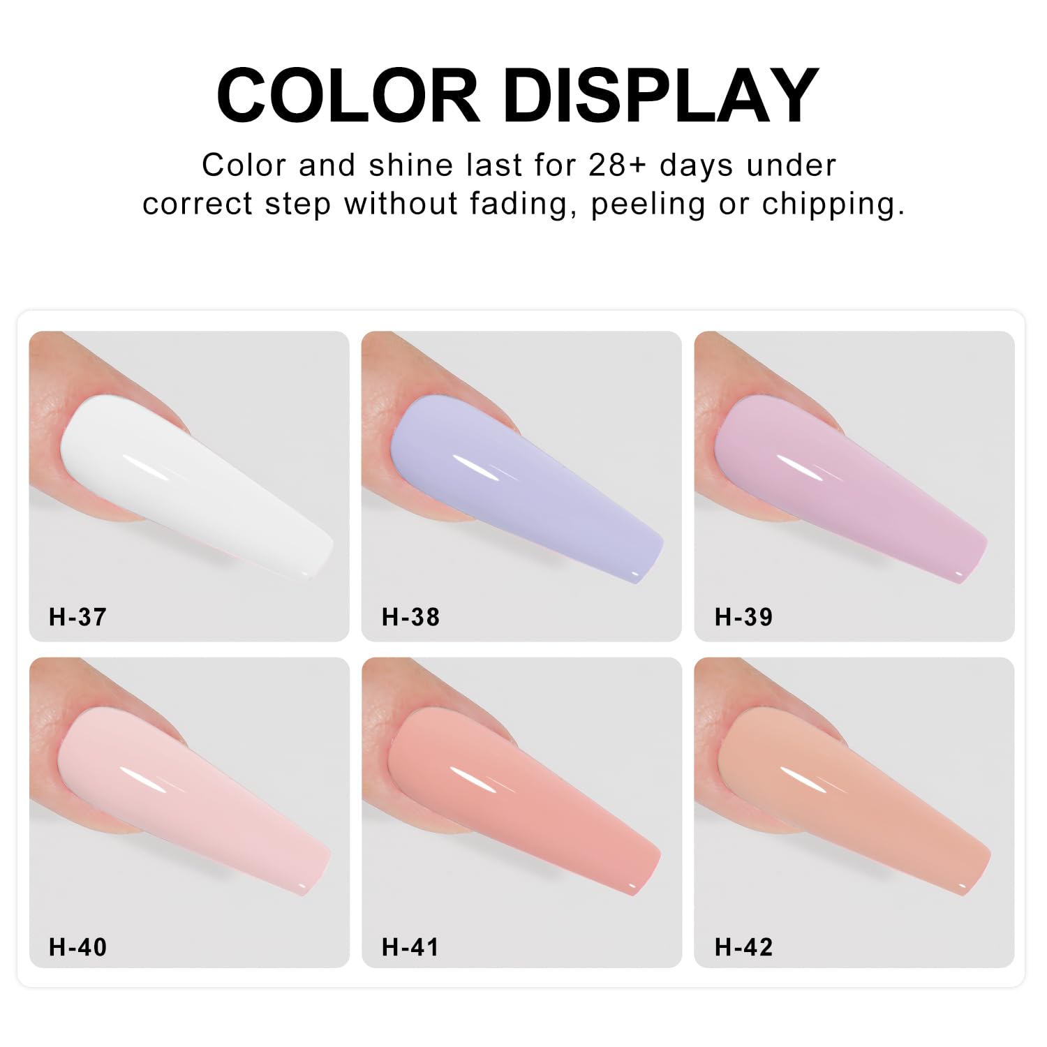 Beautilux HEMA-FREE Smalto Semipermanente per Unghie Senza-TPO, 6 Colori 7ml Soak Off Smalto Semipermanente Unghie per Manicure (H-3742)